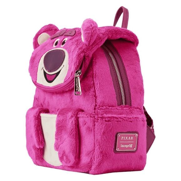 Loungefly Pixar Toy Story Lotso Pink Plush Bear Mini Backpack - Picture 3 of 7